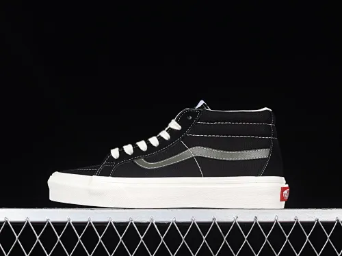 All categories Vans Vans series Vans Mid Vans China Vans SK8-Hi Vans olive green side stripes classic mid-top skateboard shoes VN0A391F0XB